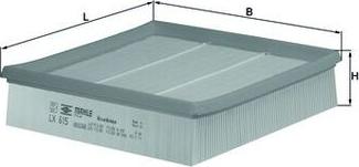 MAHLE LX 615 - Filtre à air droxauto.com