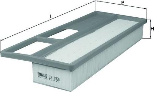 MAHLE LX 1920 - Filtre à air droxauto.com