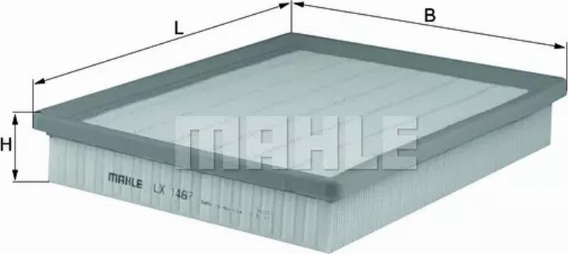 MAHLE LX 1467 - Filtre à air droxauto.com