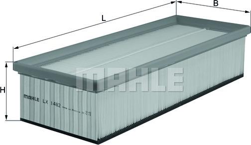 MAHLE LX 1482 - Filtre à air droxauto.com