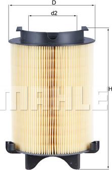 MAHLE LX 1566 - Filtre à air droxauto.com