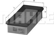 MAHLE LX 152 - Filtre à air droxauto.com