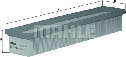 MAHLE LX 1655 - Filtre à air droxauto.com