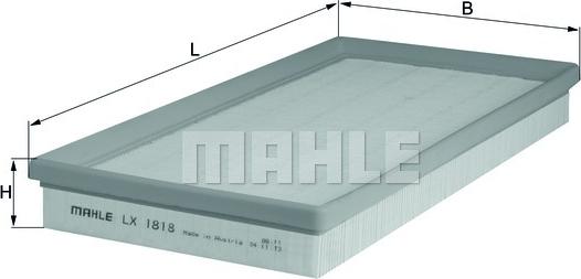 MAHLE LX 1818 - Filtre à air droxauto.com