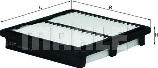 MAHLE LX 877 - Filtre à air droxauto.com