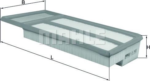 MAHLE LX 3465 - Filtre à air droxauto.com