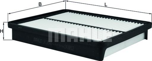 MAHLE LX 3540 - Filtre à air droxauto.com