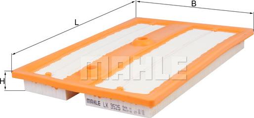 MAHLE LX 3525 - Filtre à air droxauto.com