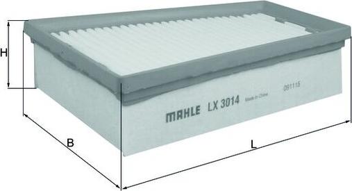 MAHLE LX 3014 - Filtre à air droxauto.com