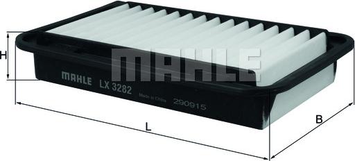 MAHLE LX 3282 - Filtre à air droxauto.com