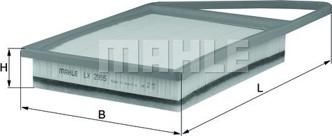 MAHLE LX 2995 - Filtre à air droxauto.com