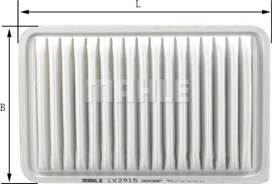 MAHLE LX 2915 - Filtre à air droxauto.com