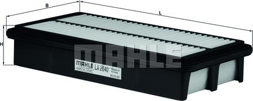 MAHLE LX 2640 - Filtre à air droxauto.com