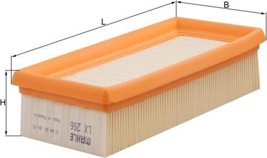 MAHLE LX 266 - Filtre à air droxauto.com