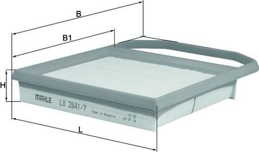 MAHLE LX 2841/7 - Filtre à air droxauto.com