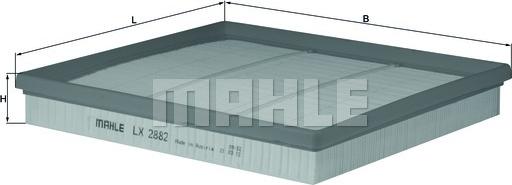 MAHLE LX 2882 - Filtre à air droxauto.com