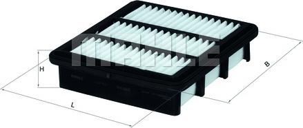 MAHLE LX 2752 - Filtre à air droxauto.com