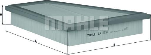 MAHLE LX 2787 - Filtre à air droxauto.com