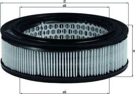 MAHLE LX 278 - Filtre à air droxauto.com