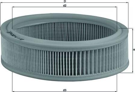 MAHLE LX 70 - Filtre à air droxauto.com