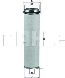 MAHLE LXS 37/1 - Filtre à air secondaire droxauto.com