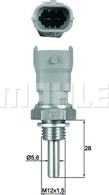 MAHLE TSE 10 - Sonde de température, liquide de refroidissement droxauto.com