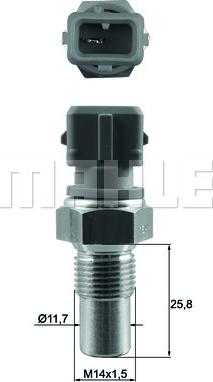 MAHLE TSE 20 - Sonde de température, liquide de refroidissement droxauto.com