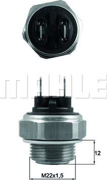 MAHLE TSW 64 - Interrupteur de température, ventilateur de radiateur droxauto.com