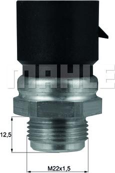 MAHLE TSW 38D - Interrupteur de température, ventilateur de radiateur droxauto.com