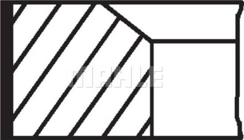 MAHLE 081 93 N3 - Jeu de segments de pistons droxauto.com