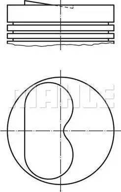 MAHLE 009 13 01 - Piston droxauto.com