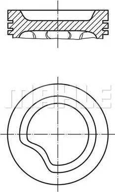 MAHLE 011 06 12 - Piston droxauto.com