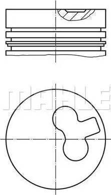 MAHLE 011 29 00 - Piston droxauto.com