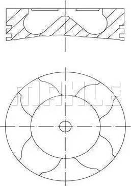 MAHLE 012 14 02 - Piston droxauto.com