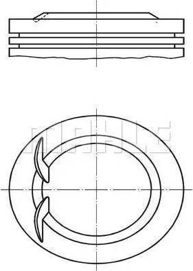 MAHLE 038 14 01 - Piston droxauto.com