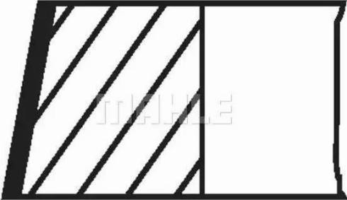 MAHLE 039 69 N0 - Jeu de segments de pistons droxauto.com