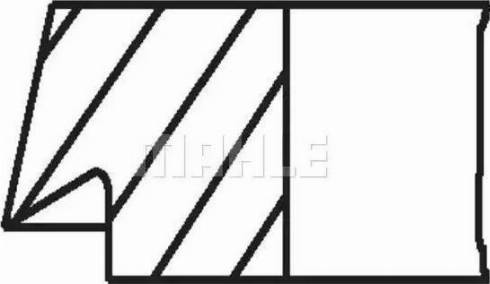 MAHLE 038 24 N1 - Jeu de segments de pistons droxauto.com