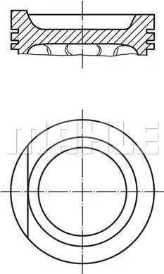 MAHLE 030 31 00 - Piston droxauto.com