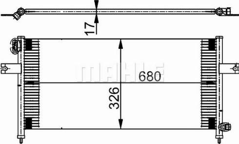 MAHLE AC 380 000S - Condensateur, climatisation droxauto.com