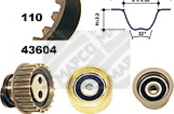 Mapco 23605 - Kit de distribution droxauto.com