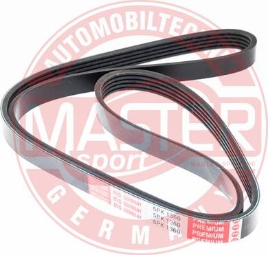 MASTER-SPORT 5PK1360-PCS-MS - Courroie trapézoïdale à nervures droxauto.com