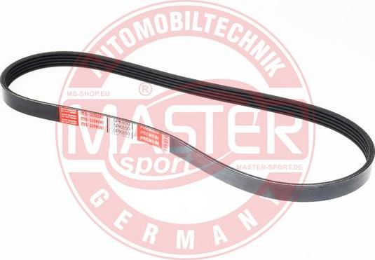 MASTER-SPORT 5PK850-PCS-MS - Courroie trapézoïdale à nervures droxauto.com