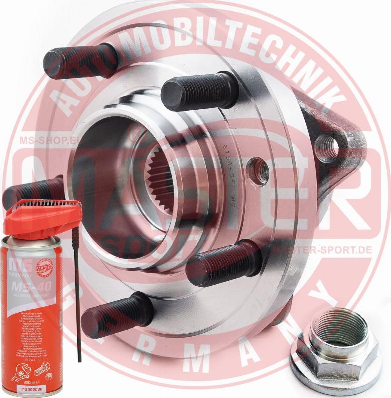 MASTER-SPORT 6750-SET-MSP - Kit de roulements de roue droxauto.com