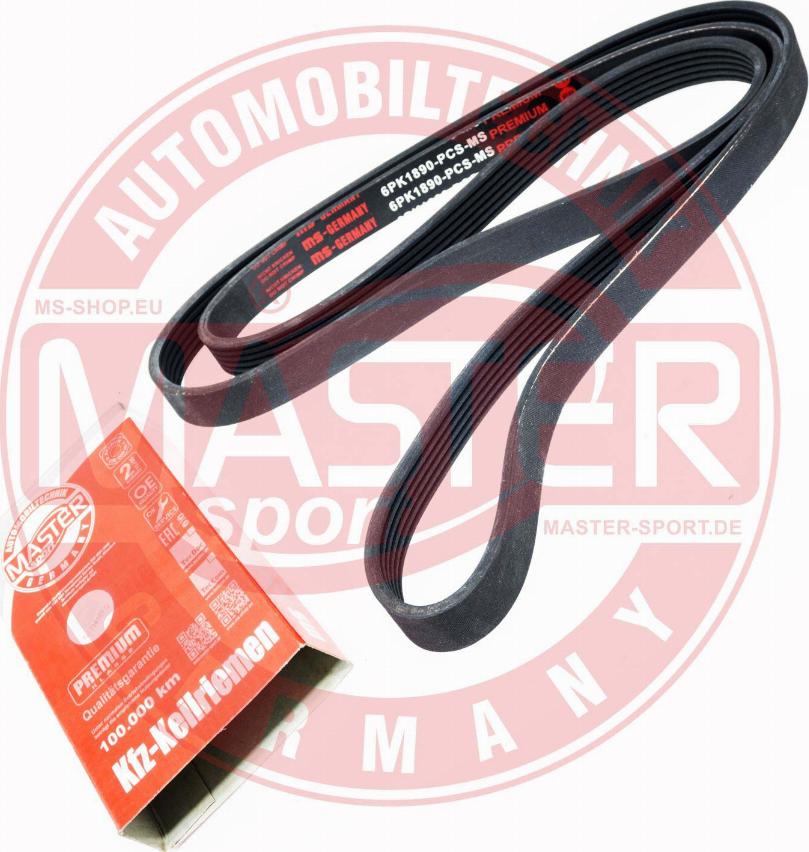 MASTER-SPORT 6PK1890-PCS-MS - Courroie trapézoïdale à nervures droxauto.com