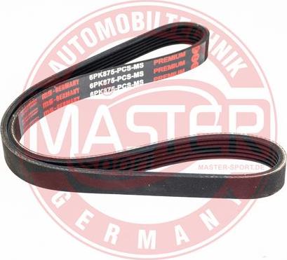 MASTER-SPORT 6PK875-PCS-MS - Courroie trapézoïdale à nervures droxauto.com