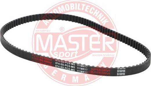 MASTER-SPORT 874-SD-PCS-MS - Courroie de distribution droxauto.com