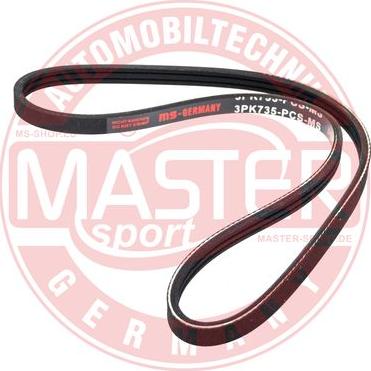 MASTER-SPORT 3PK735-PCS-MS - Courroie trapézoïdale à nervures droxauto.com