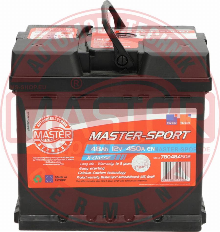 MASTER-SPORT 780484502 - Batterie de démarrage droxauto.com