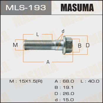 MASUMA MLS-193 - Vis de correction du carrossage droxauto.com