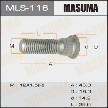MASUMA MLS-116 - Boulon de roue droxauto.com